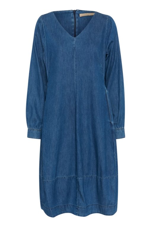 Livie Arpa V-neck Dress - DarkBlueWash