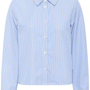 Daimi Short Shirt -Blue white Stripe