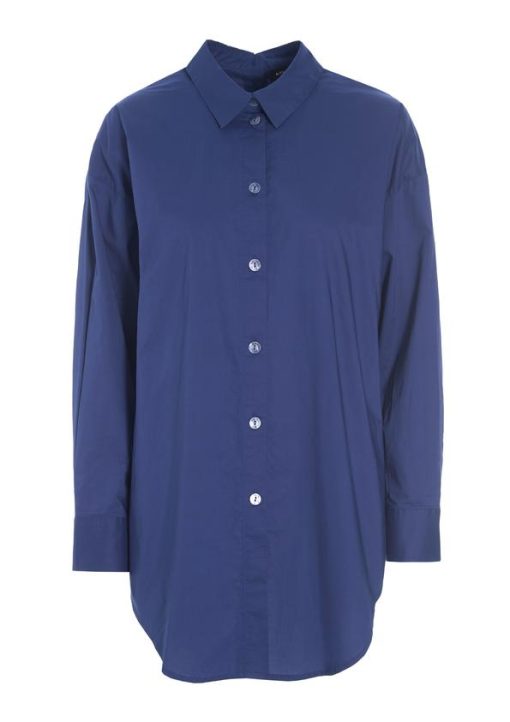 CORE cotton Skjorta med knäppning baktill - Twilight Blue