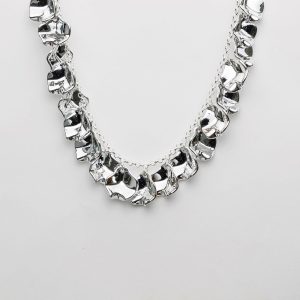 LEAF MINI NECKLACE -Silver