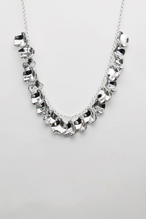 LEAF MINI NECKLACE -Silver