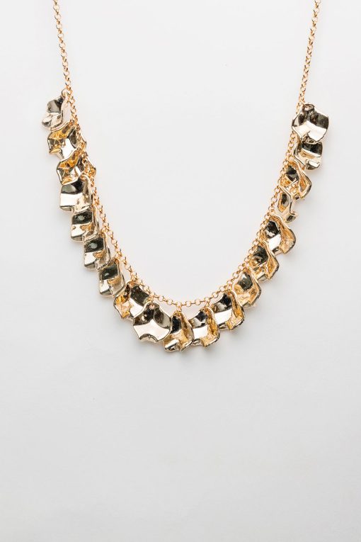 LEAF MINI NECKLACE -Gold