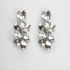 LEAF EARINGS MINI -Silver