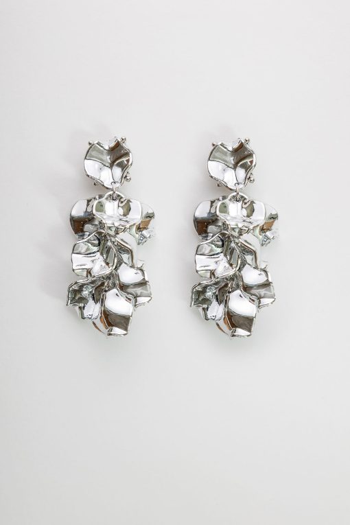 LEAF EARINGS MINI -Silver