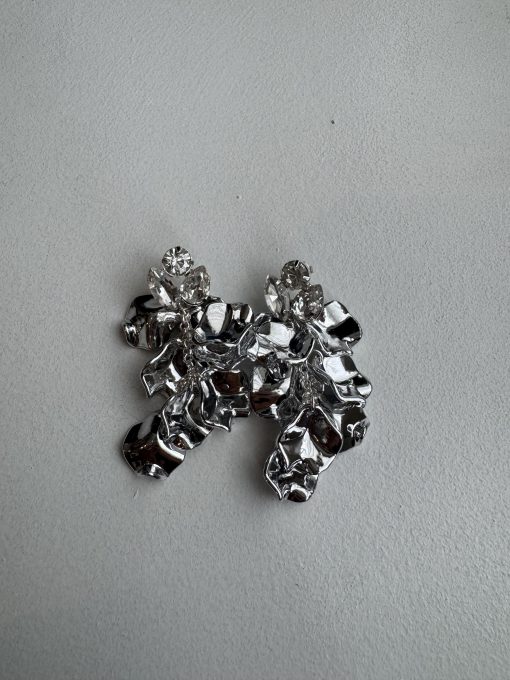 LEAF STONE EARINGS Silver