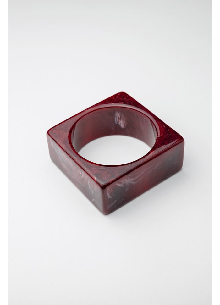 Big XL Square Bracelet Color- Wine Red