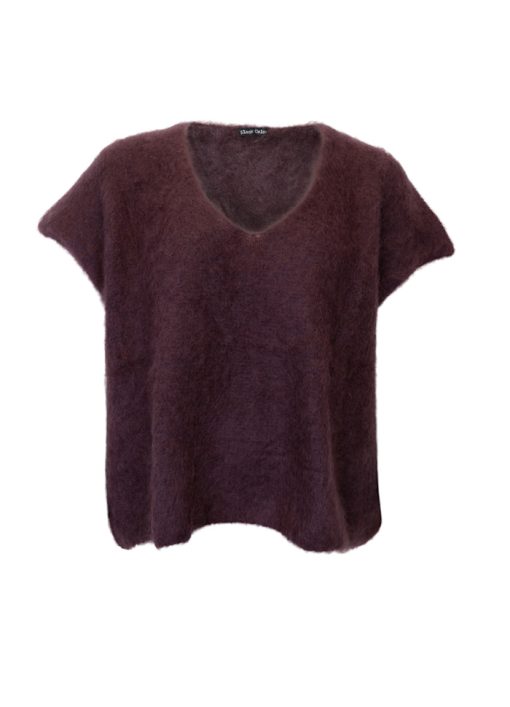 BCBJOERK KNITTED V-NECK VEST-Coffee