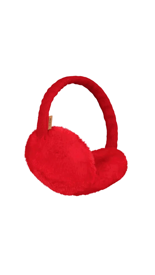 Plush Earmuffs red one size