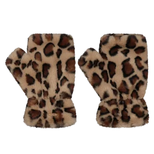 Britamu Fingerless Gloves print brown one size