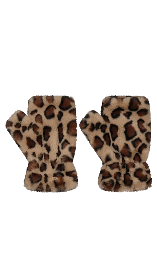 Britamu Fingerless Gloves print brown one size