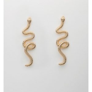 Snake Earrings Color: Gold