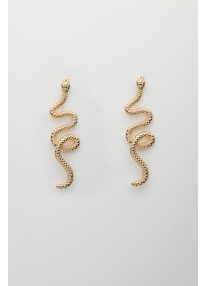 Snake Earrings Color: Gold