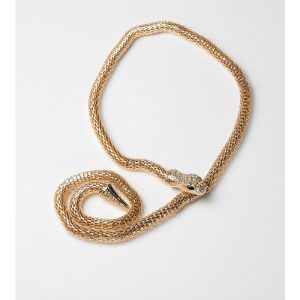 Snake Necklace Color: Gold