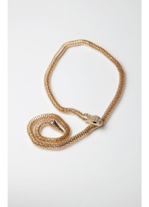 Snake Necklace Color: Gold
