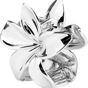 PLUMERIA METALLIC BIG-Silver Big