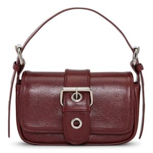 BUCKLE BAG-Burgundy