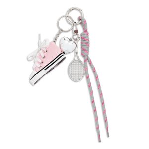 FOOTWEAR BAG CHARM-Pink Basket
