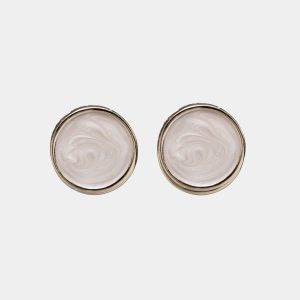 AVA PEARL EARRINGS- Pearl White