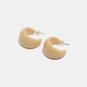NOELLA HOOPS-Soft Yellow