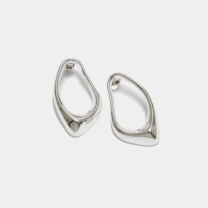 CIA EARRINGS-Silver