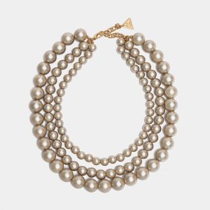 COLETTE PEARL NECKLACE-Pearl Beige