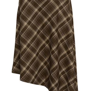 Lisobella Skirt-Brown Check