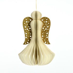 Paper angel with golden wings-17,5