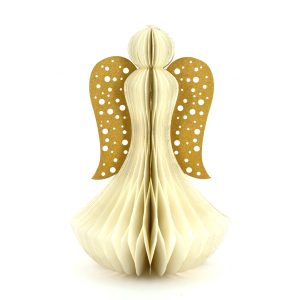 Paper angel with golden wings-45