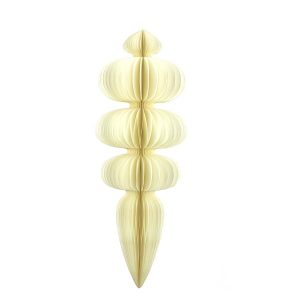 Honeycomb ornament with gold paint-90