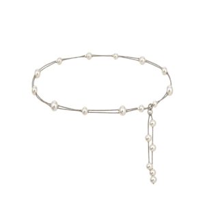 BCNIKITA CHAIN BELT-Silver Coloured