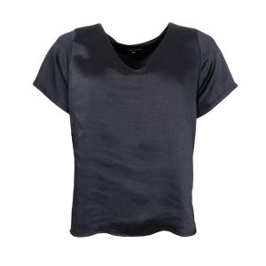 BCLUCINDA V-NECK SS BLOUSE -Black