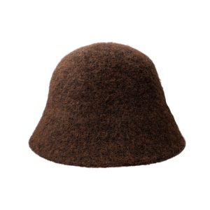 BCJEN WOOL BUCKEBCJEN WOOL BUCKET HAT-Coffee
